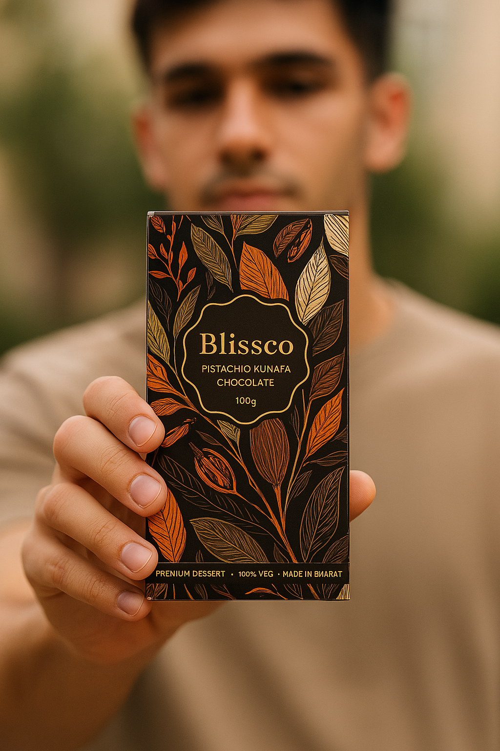Blissco Dubai Pistachio Kunafa Bar – 80g